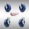 Service Caster 8 Inch Stainless Steel Solid Poly Swivel Caster Set with Roller Bearing 2 Brakes SCC-SS30S820-SPUR-2-TLB-2 - alternate 2